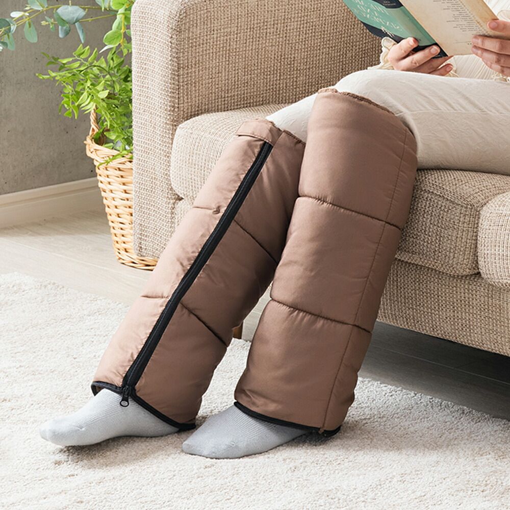 【新品※ショップ出品】ファミラ レッグウォーマー 5WAY 蓄熱 暖かい 冷え対策 冷え性 ふくらはぎ ブランケット クッション 足ポケット フリース あったか テレビショッピング