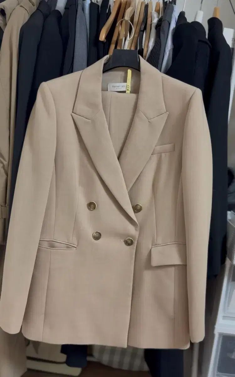 Kenneth Lady ベージュ ブレーザー セットアップ