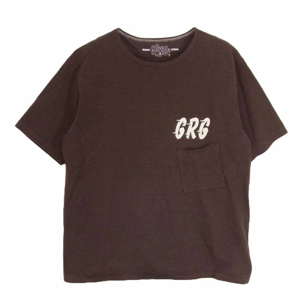 GERUGA ゲルガ GR-C-105 VERY HEAVY POCKET T-S バイオウォッシュ Tシャツ ブラウン系 5【中古】