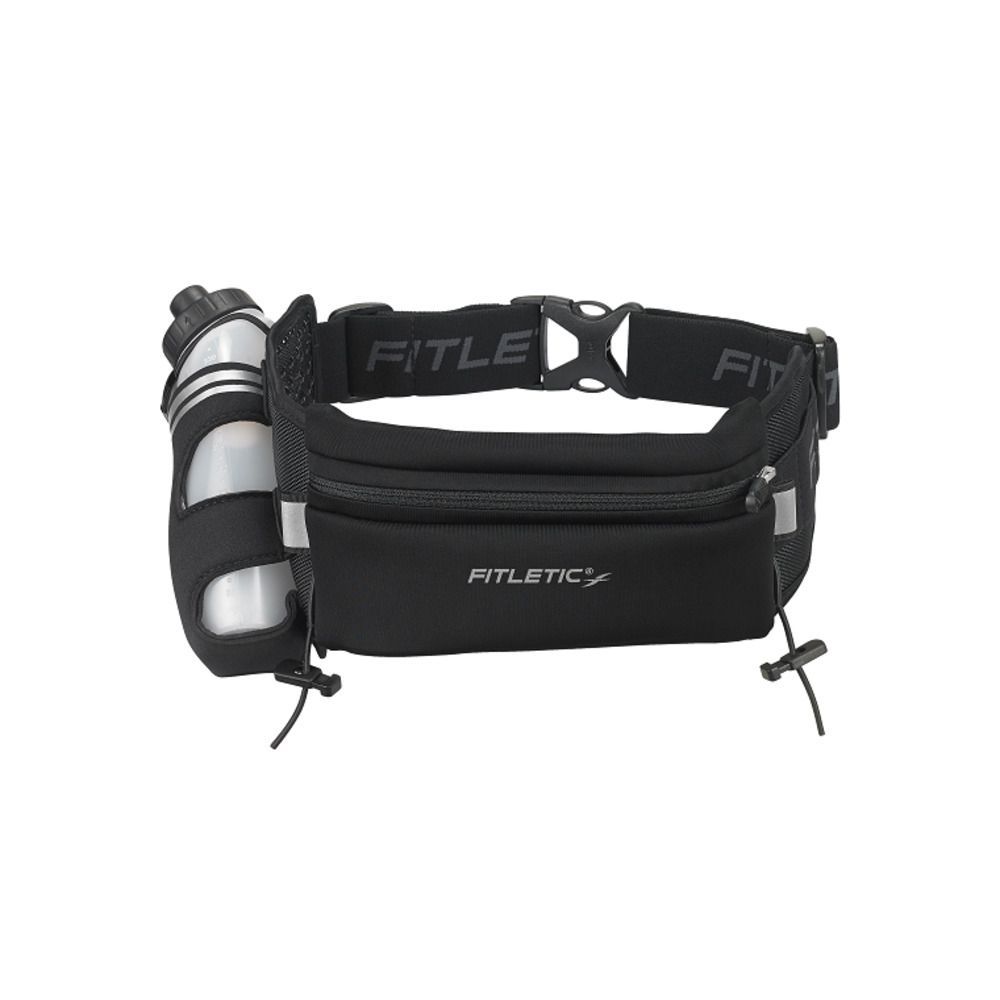 BLK  Fully Loaded  ランニング ウエストポーチ ランニングポーチ ウェストポーチ マラソンポーチ ジョギングポーチ 揺れにくい FITLETIC フィットレティック HD-12GJ 防水 マラソン ランニンググッズ