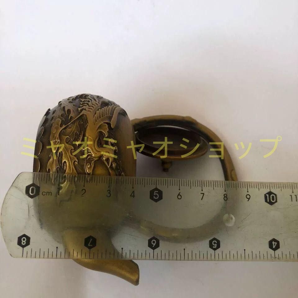 銅器 提梁壺 点金龍鳳徳利 茶壺 茶道具 装飾品 工芸品 美術品 置物 銅製 龍鳳茶壺 徳利 茶道具 装飾品 工芸品 置物 - メルカリ