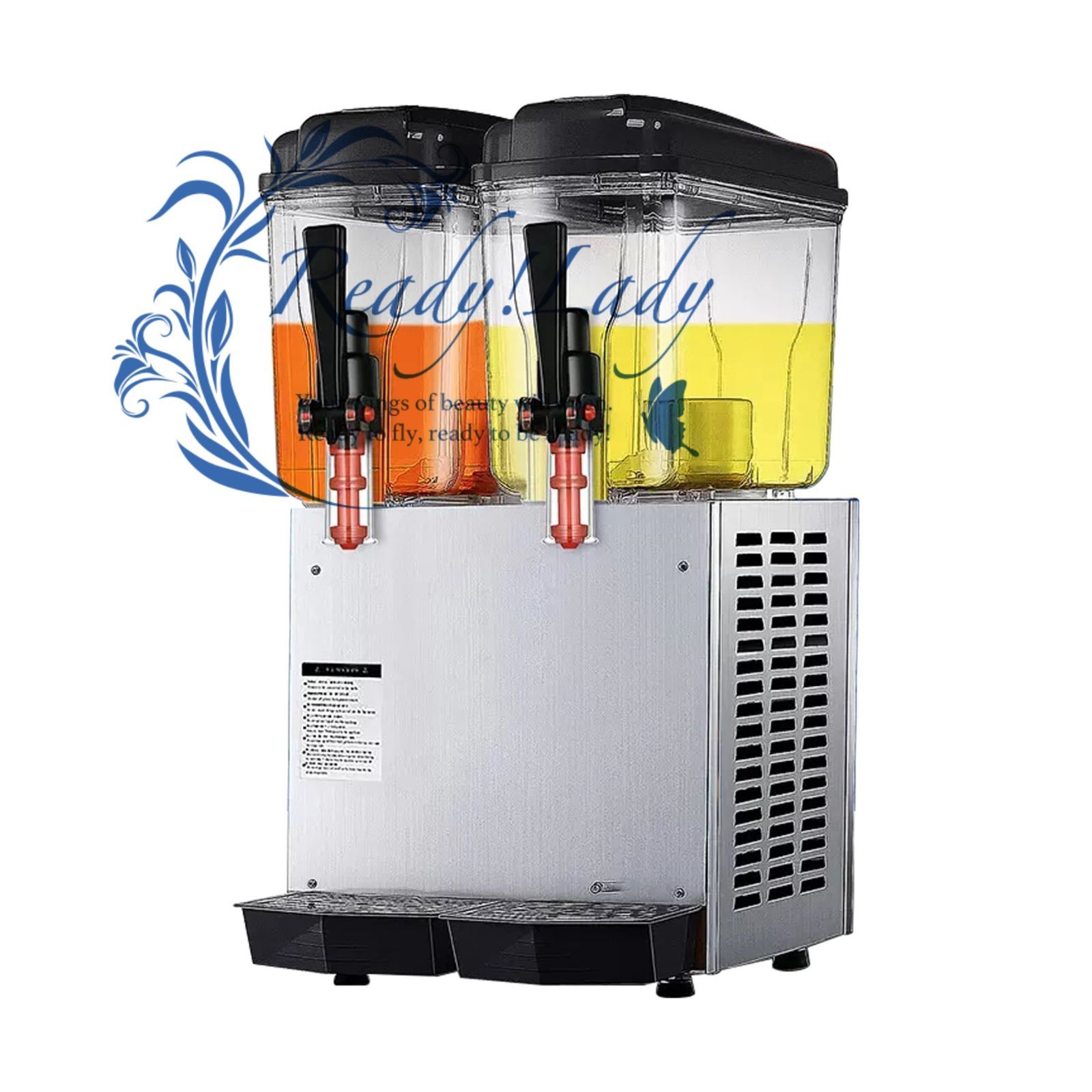 ドリンクサーバー ジュースサーバー 飲料サーバー ドリンクディスペンサー ス 飲料ディスペンサー 電気 業務用ウォーターディスペンサー 30L大容量 冷水ボトル 冷却 保温 冷温両用 蛇口付き 透明バケツ