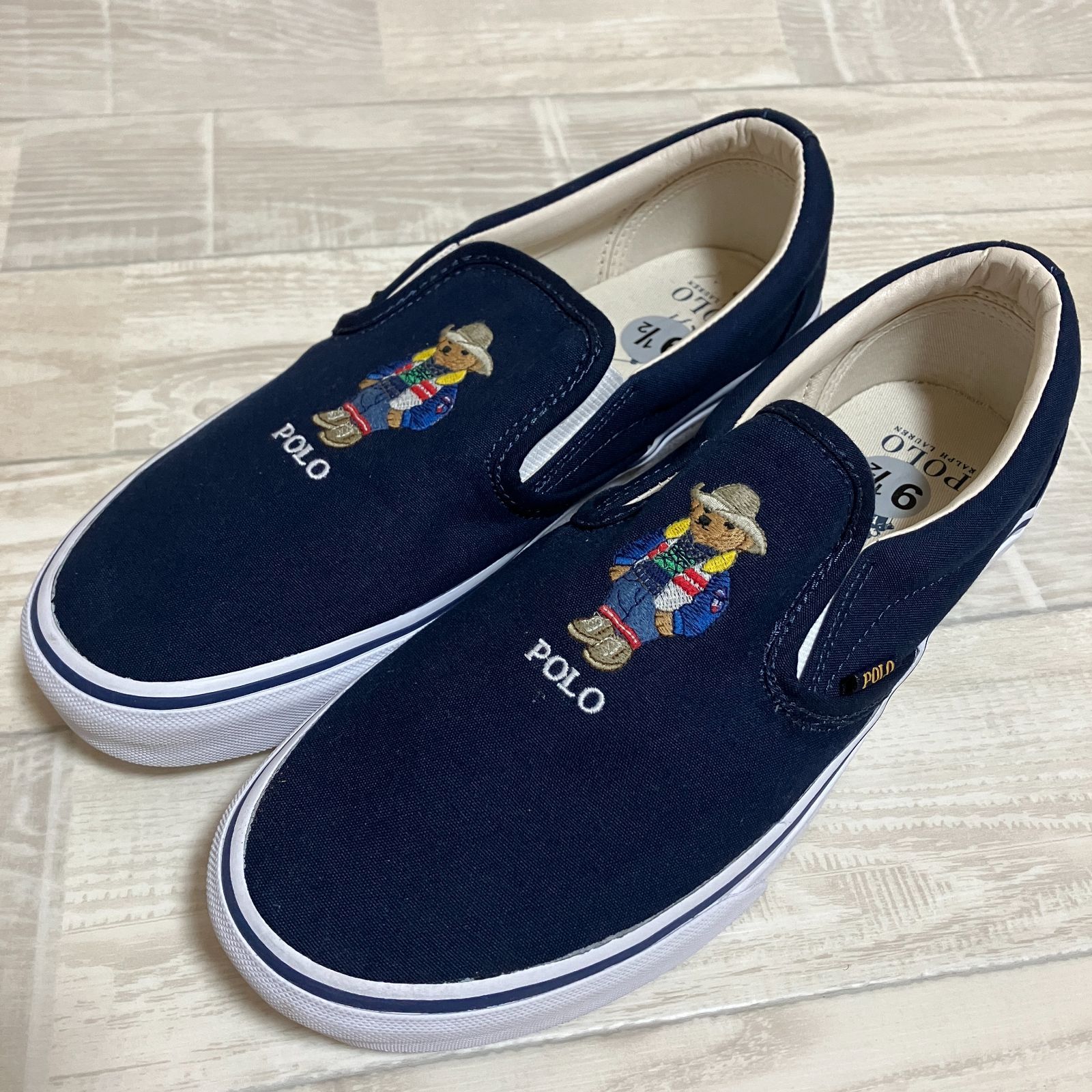 ポロラルフローレン/ポロベアスニーカー/26.5㎝/ネイビー/メンズ/POLO RALPH LAUREN【アメリカ購入】 - メルカリ