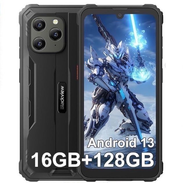 2025最新モデル Blackview BV5300Plus タフネススマホ Android13 防水防塵耐衝撃 6.1インチ 大容量バッテリー 6580mAh 16GB 128GB 拡張1TB 顔認証 MIL-STD-810H simフリー スマートフォン