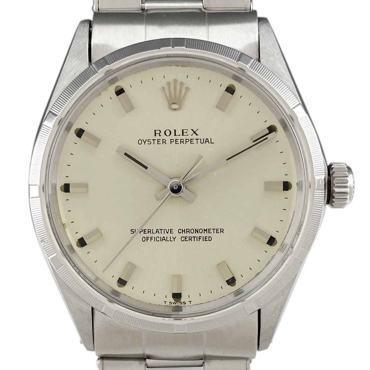 ロレックス ROLEX オイスターパーペチュアル 1003 腕時計 SS レザー 