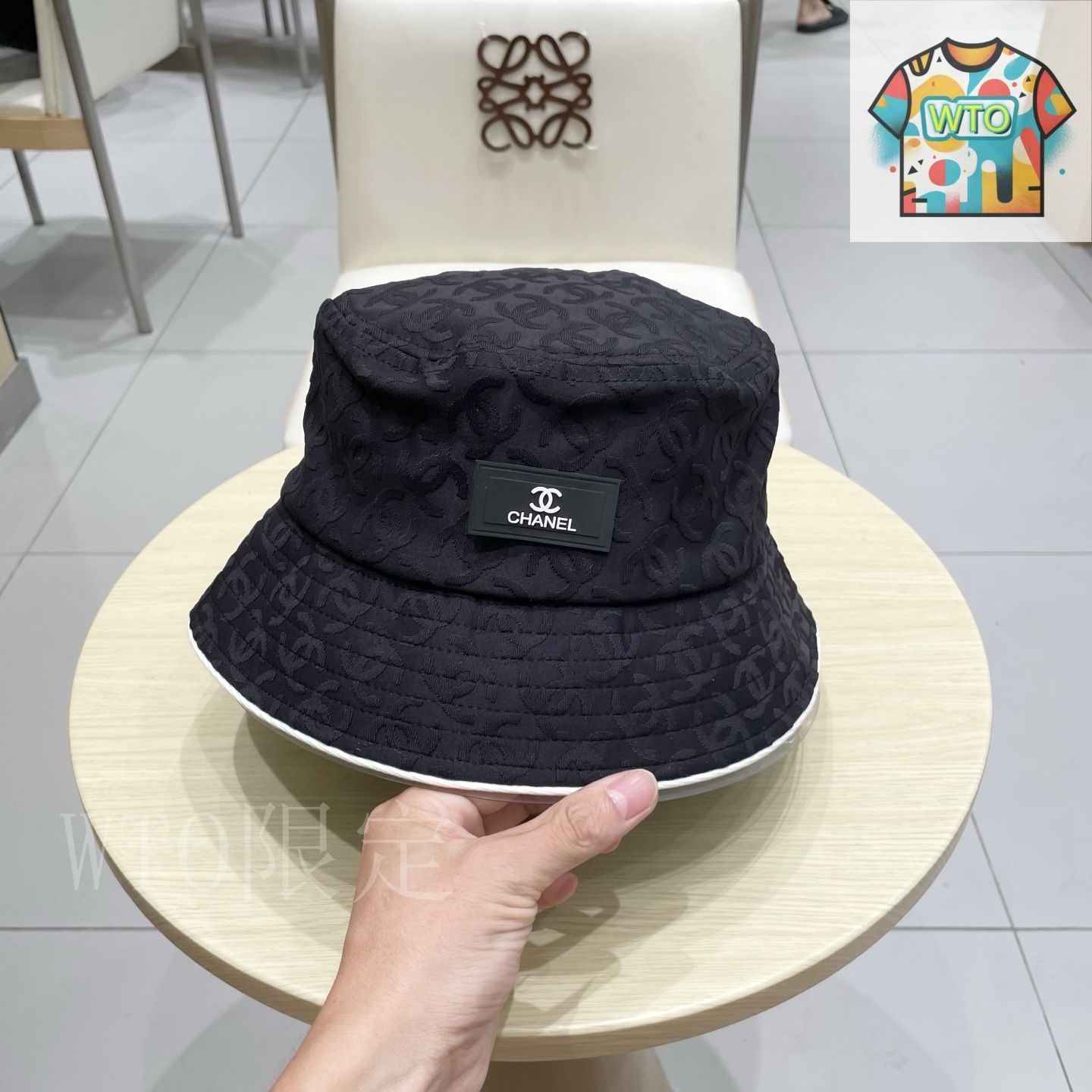 今日特価】CHANEL 新 デニムブルー レトロ バケットハット