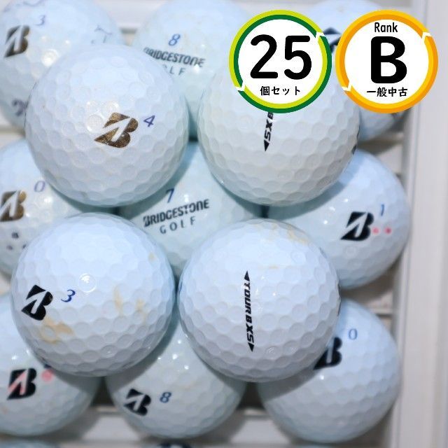 ブリヂストンボール　ツアーB XS 白　中古87球➕新品9個➕ほぼ未使用6個 25個 TOURB XS Bランク ホワイト ブリヂストン ツアーb xs 中古