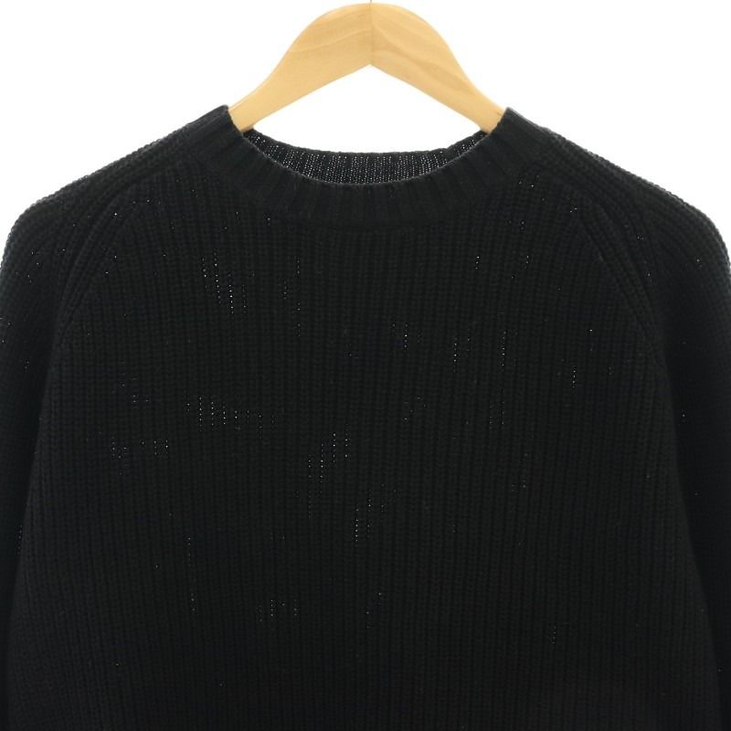 マディソンブルー　ニット　黒 BIG KNIT V CD MESH | MADISONBLUE