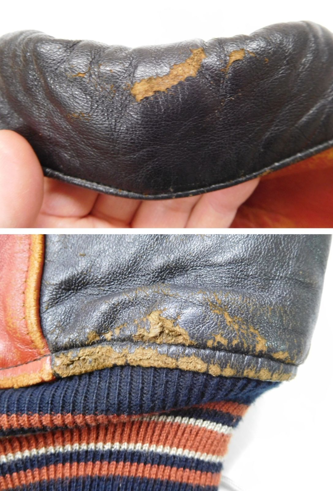 AVIREX アヴィレックス レザージャケット D-TK 9056 韓国製 size:L囗T