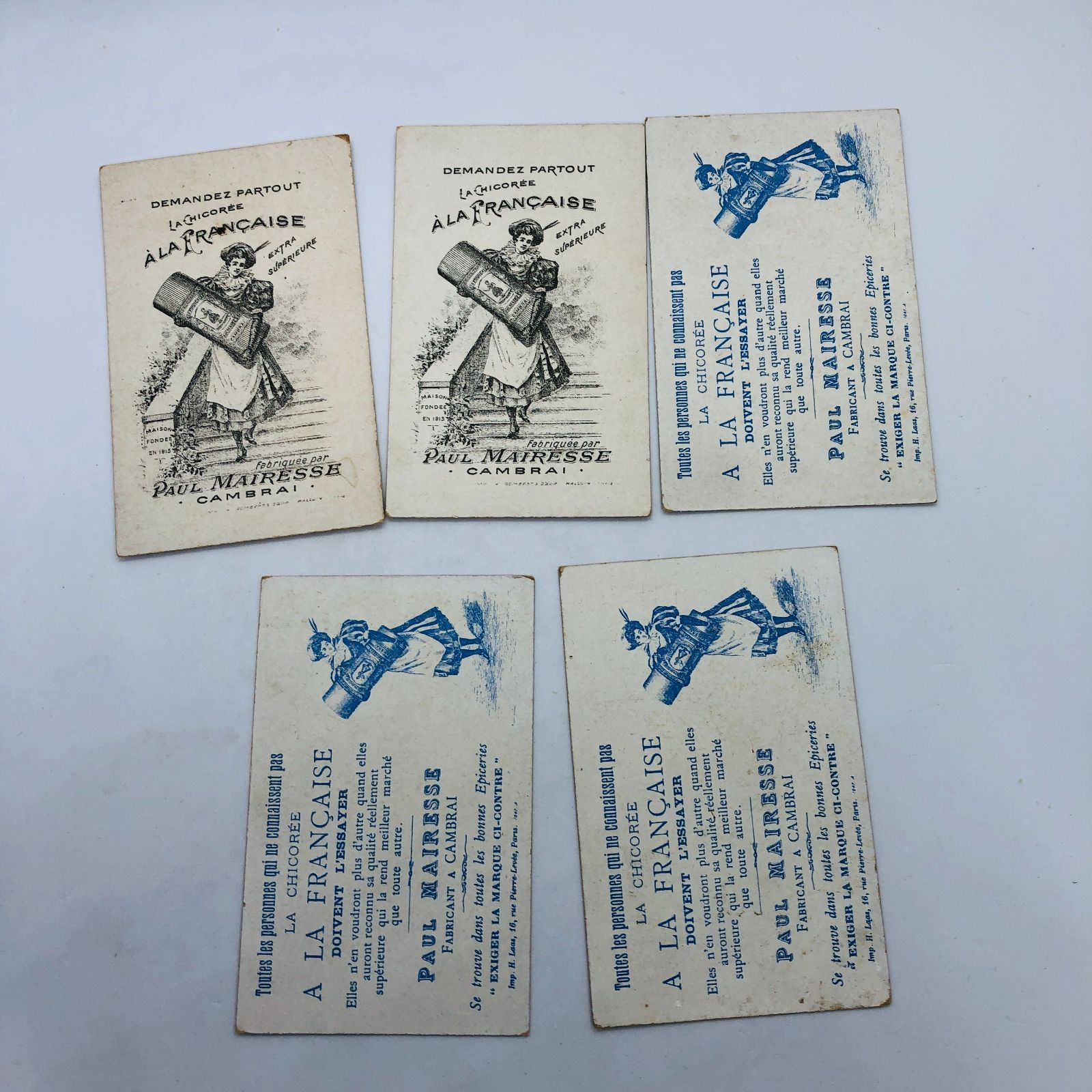 5枚セット! まとめ 】クロモカード フランス アンティーク ※シャンク