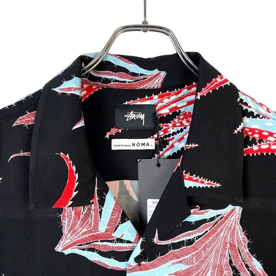 新品タグ付き！ステューシーStussy×NOMA t.d.半袖レーヨンシャツ 