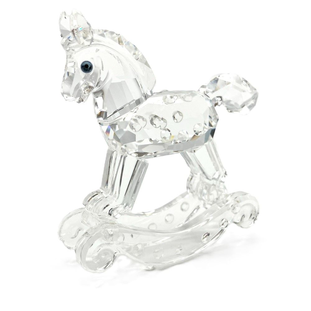 SWAROVSKI - スワロフスキー SWAROVSKI ロッキングホース 木馬 オブジェ 置物 183270【中古】 スワロフスキー SWAROVSKI ロッキングホース 木馬 オブジェ 置物