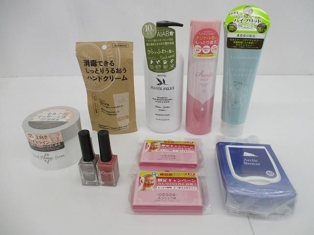 消毒できるハンドクリーム|ピアンテフェリーチ オーガニックシャンプー|エムプティ ネイルポリッシュ等10点