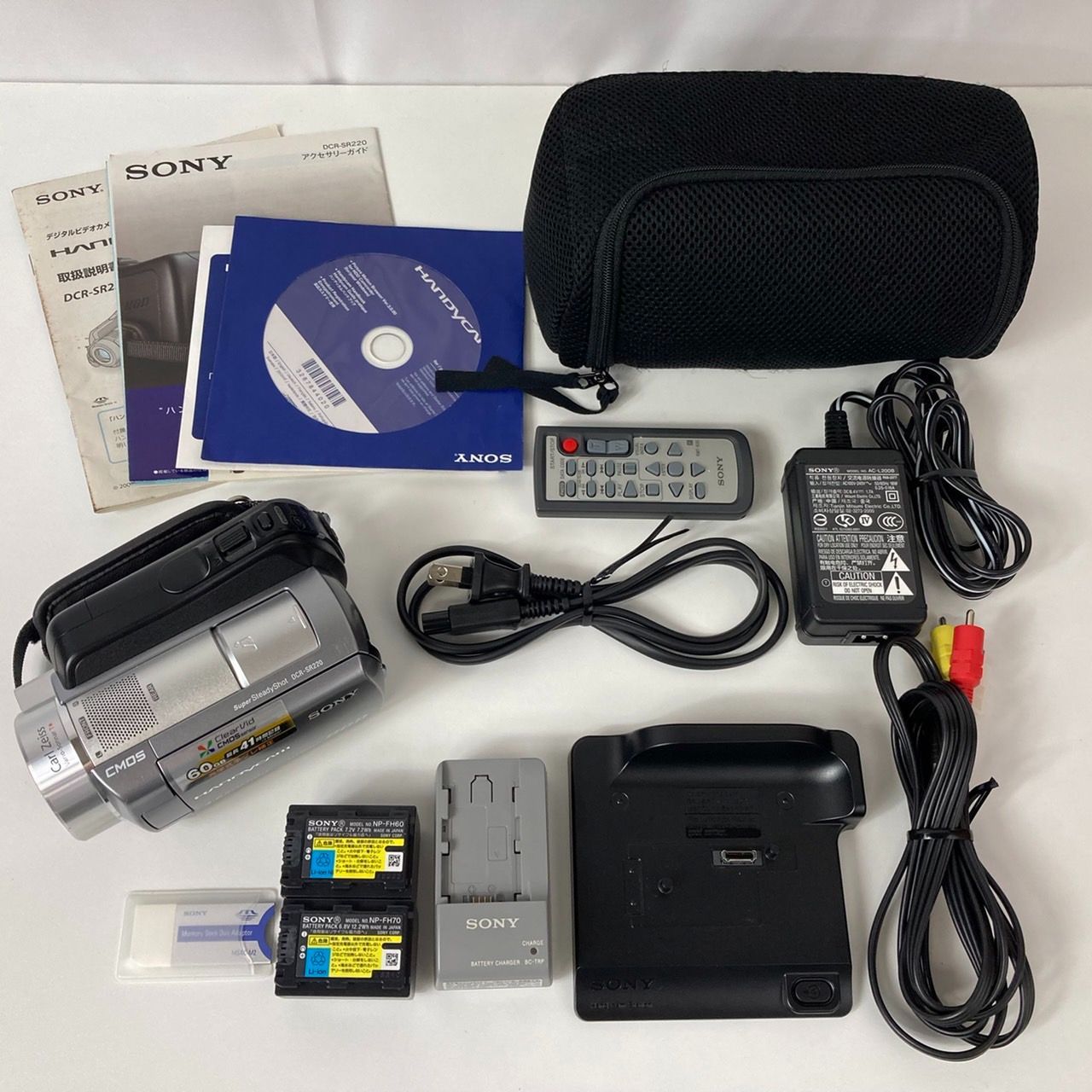 SONY ソニー ビデオカメラ DCR-SR220【動作確認済】 - メルカリ