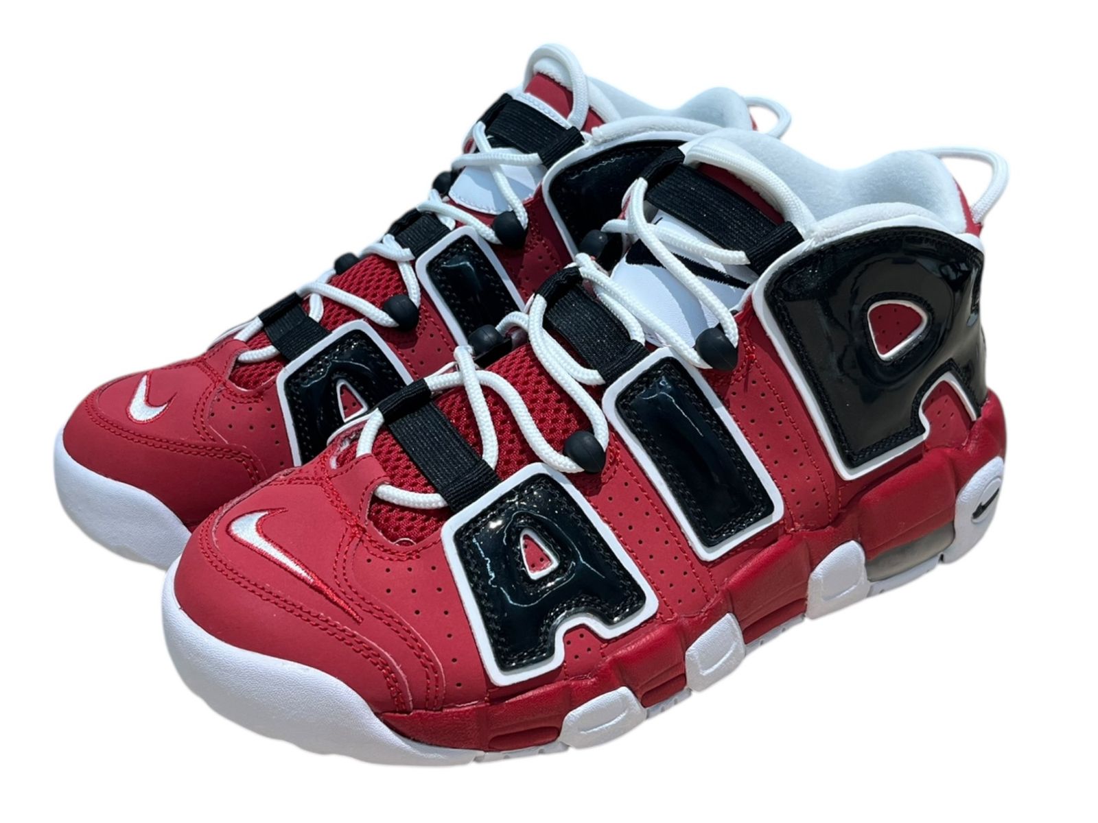 NIKE (ナイキ) AIR MORE UPTEMPO (GS) VARSITY RED エアモアアップテンポ スニーカー 415082-600 25cm US7 レッド メンズ/065