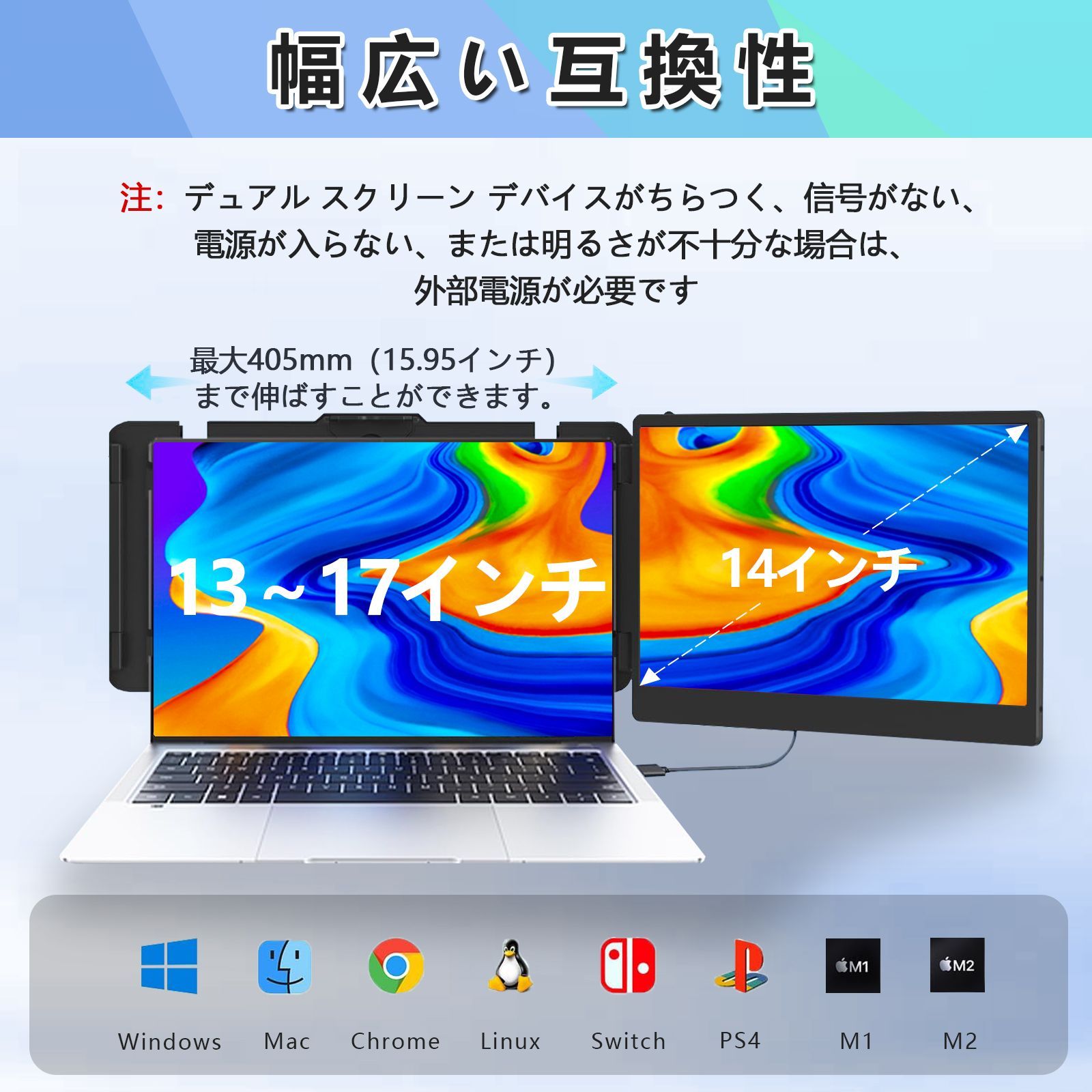 FOPO ノートパソコン デュアルモニター 13.3インチ モデルS16 Amazon