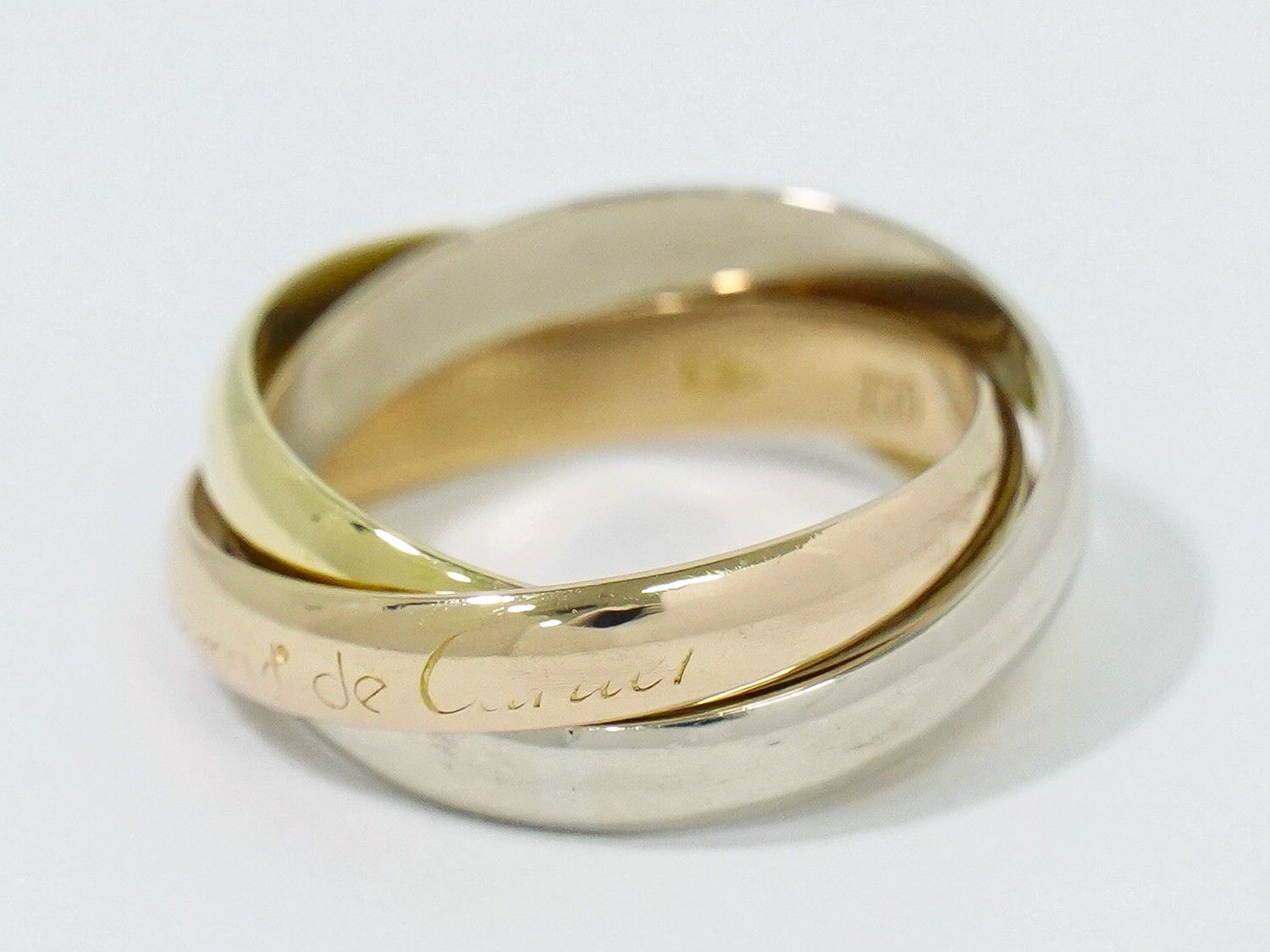 48 ファッション 本物 カルティエ Cartier トリニティ 750 YG WG PG  