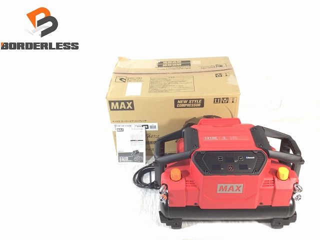 MAX マックス 常圧|高圧 スーパーエアコンプレッサー AK-HL1310E 赤|レッド AIモード Bluetooth搭載 エアーツール 107483