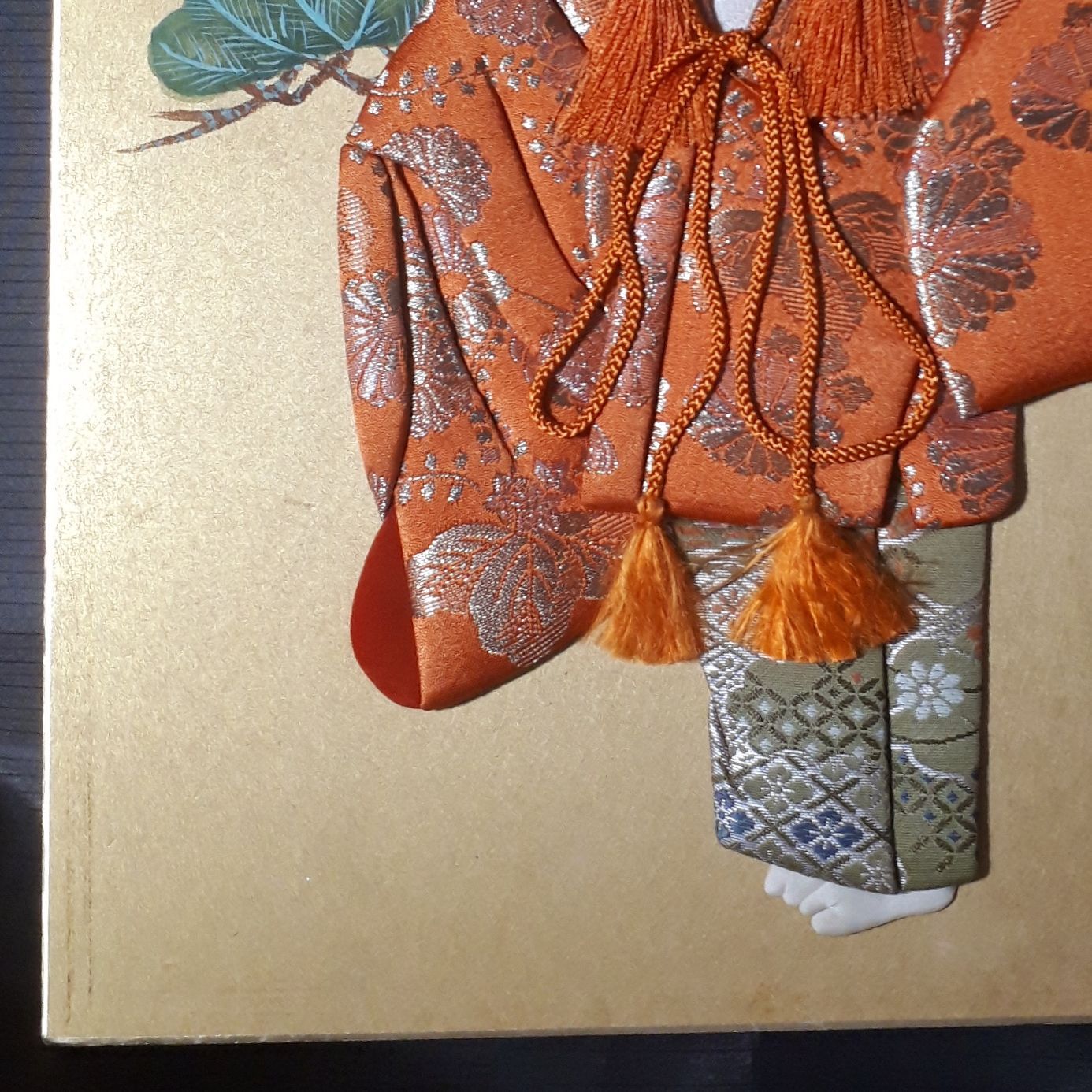 大判 色紙アート 能 伝統芸能 能楽 狂言 押し絵 着物 和装 能