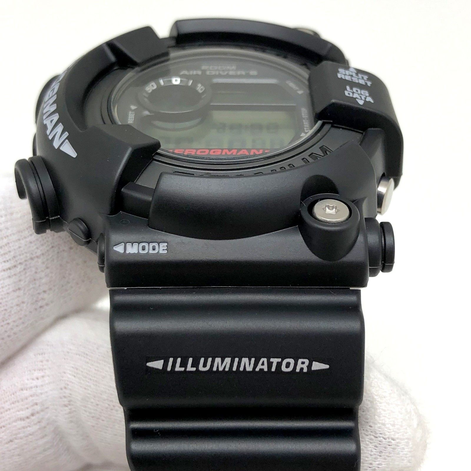 G-SHOCK ジーショック CASIO カシオ G-SHOCK DW-8200MB-1VT FROGMAN 海外モデル ベゼル白文字  ベルトILLUMINATOR表記 - メルカリ