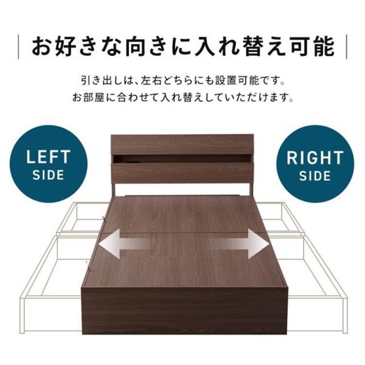 公式 ベッド ベッドフレーム セミダブル ローベッド 収納付きベッド セミダブルベッド 収納 新生活 収納付き 引き出し 本棚 コンセント STBS-SD アイリスオーヤマ NEXPOTALLINN_EU