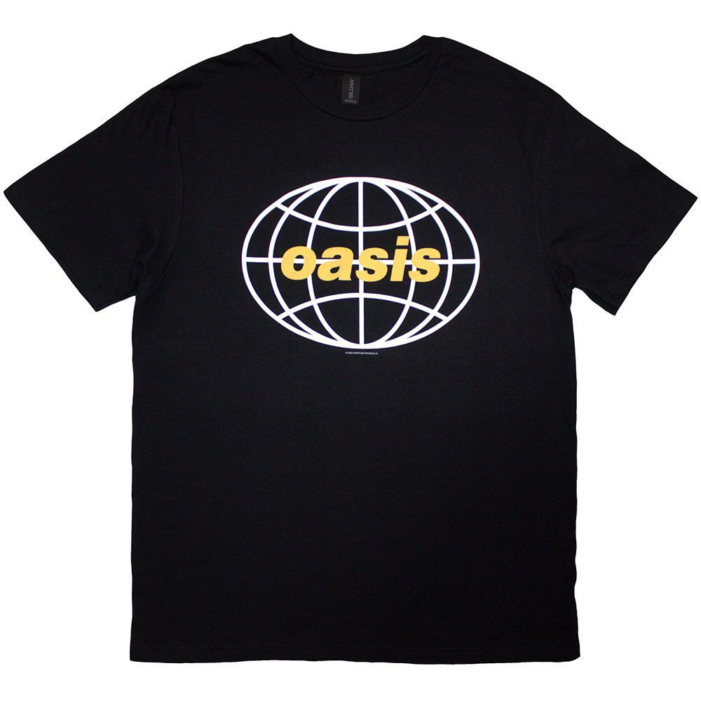 公式新品 / 再結成記念2025年春新作】OASIS - GLOBE LOGO BLACK
