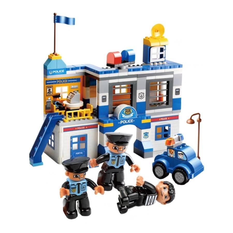 LEGO デュプロ 互換 警察署 大容量セット 167ピース Duplo 互換品