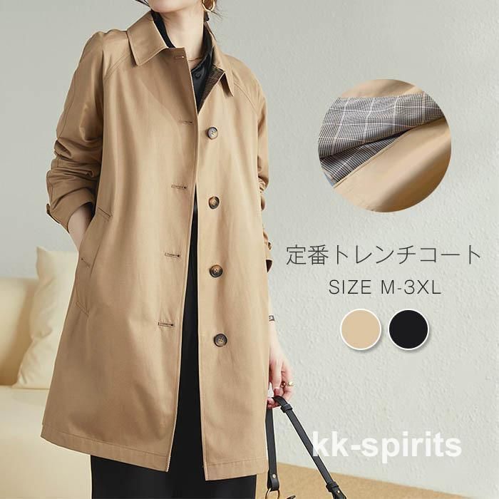 スプリングコート トレンチコート レディース 秋服 春 ロング A