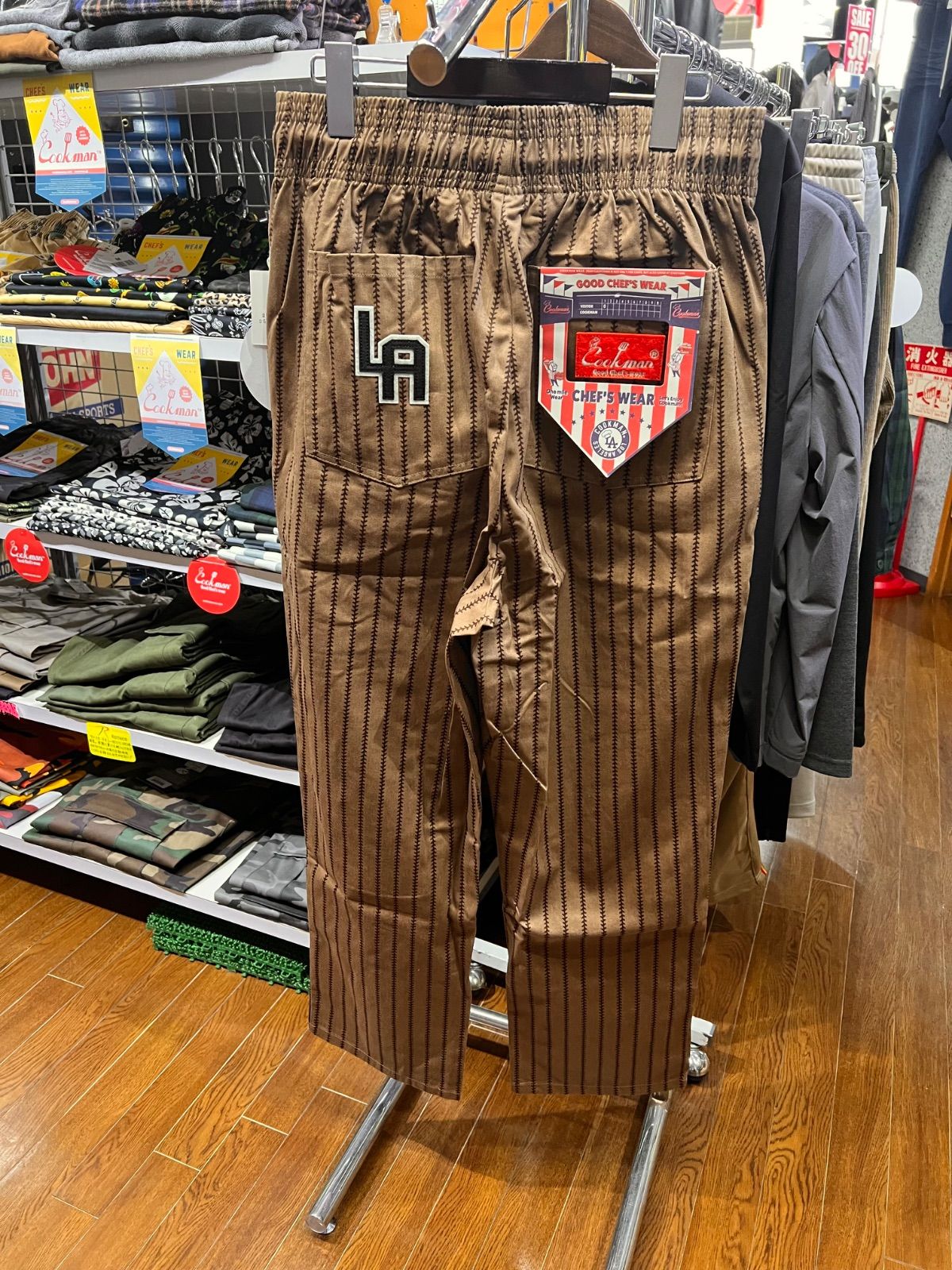 cookman クックマン⚫︎ロングパンツ シェフパンツ セミワイド ニグロリーグ ブラウン