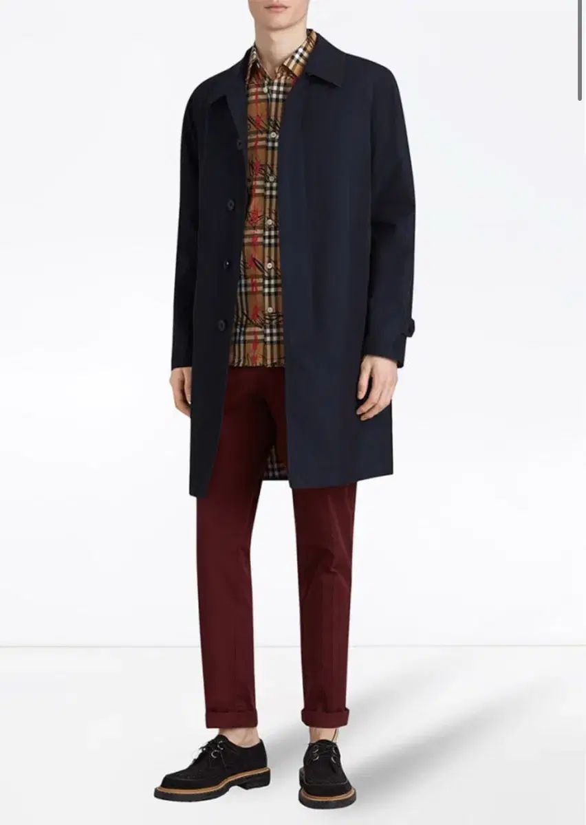 バーバリー カムデン コート メンズ ショート カムデン ヘリテージ カーコート (ハニー) - メンズ