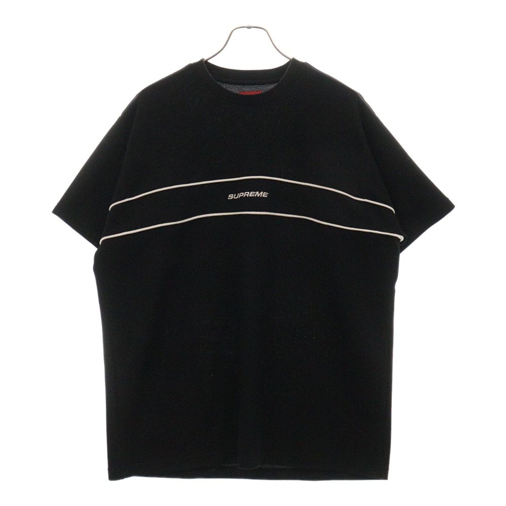 SUPREME (シュプリーム) 19SS Piping Practice S/S Top パイピング半袖Tシャツ ブラック