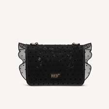 美品 RED VALENTINO レッドヴァレンティノ ロック ラッフル ショルダー