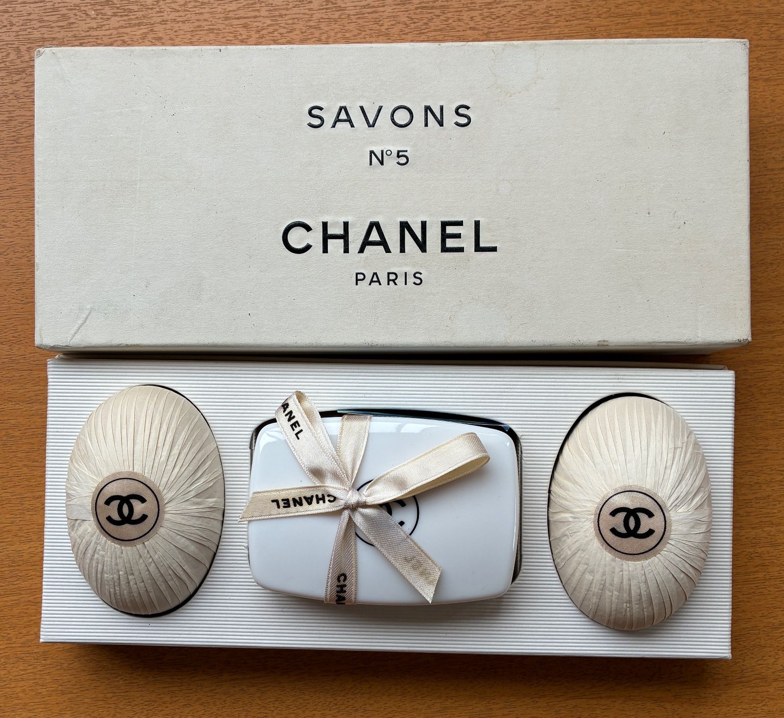 CHANEL N5 サヴォン＆オードゥ トワレットセット 箱汚れあり-入荷予定