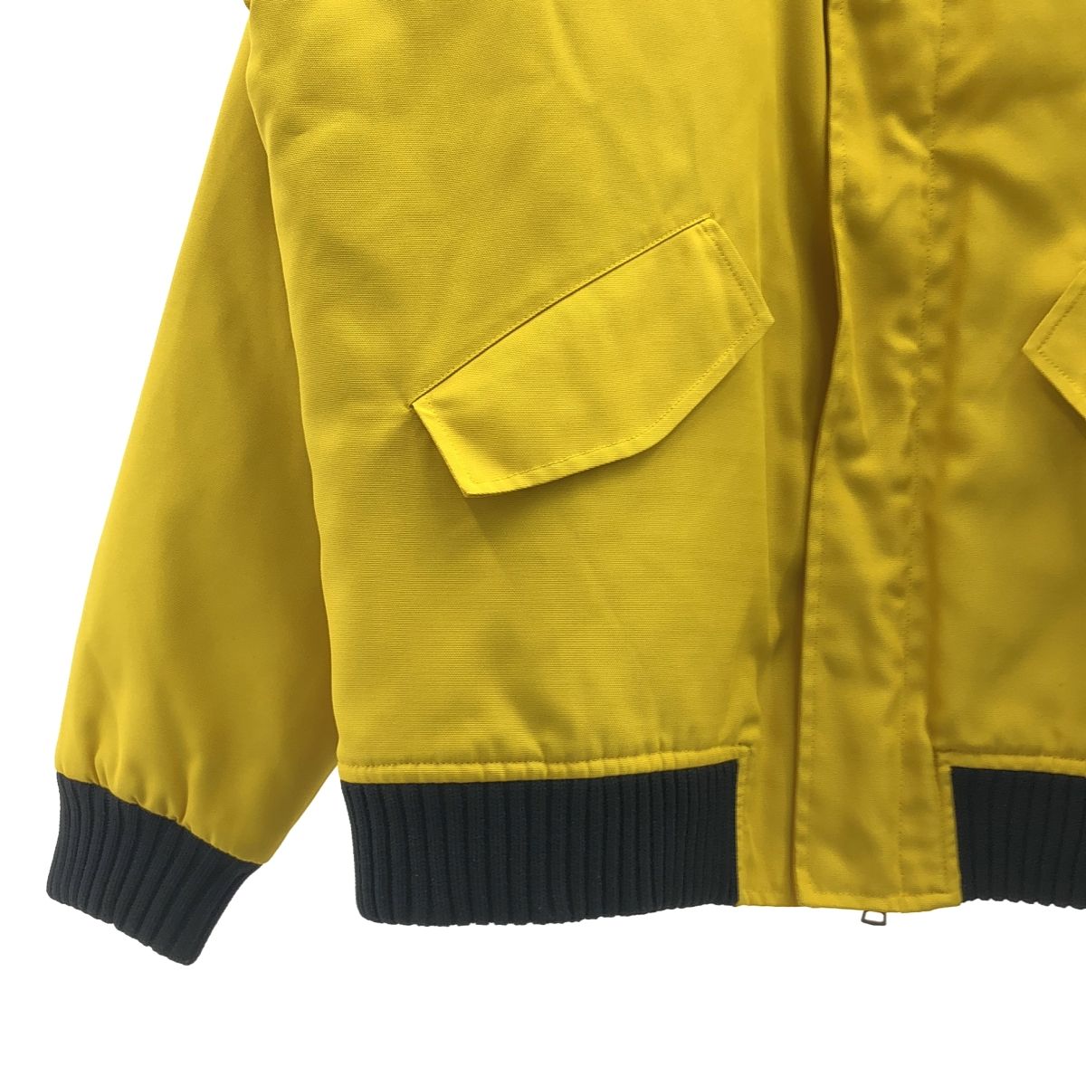【大特価!!】 Plan C プランシー バイ リブ切替 ブルゾン ジャケット 42 イエロー ブラック レディース 品質保証 ！