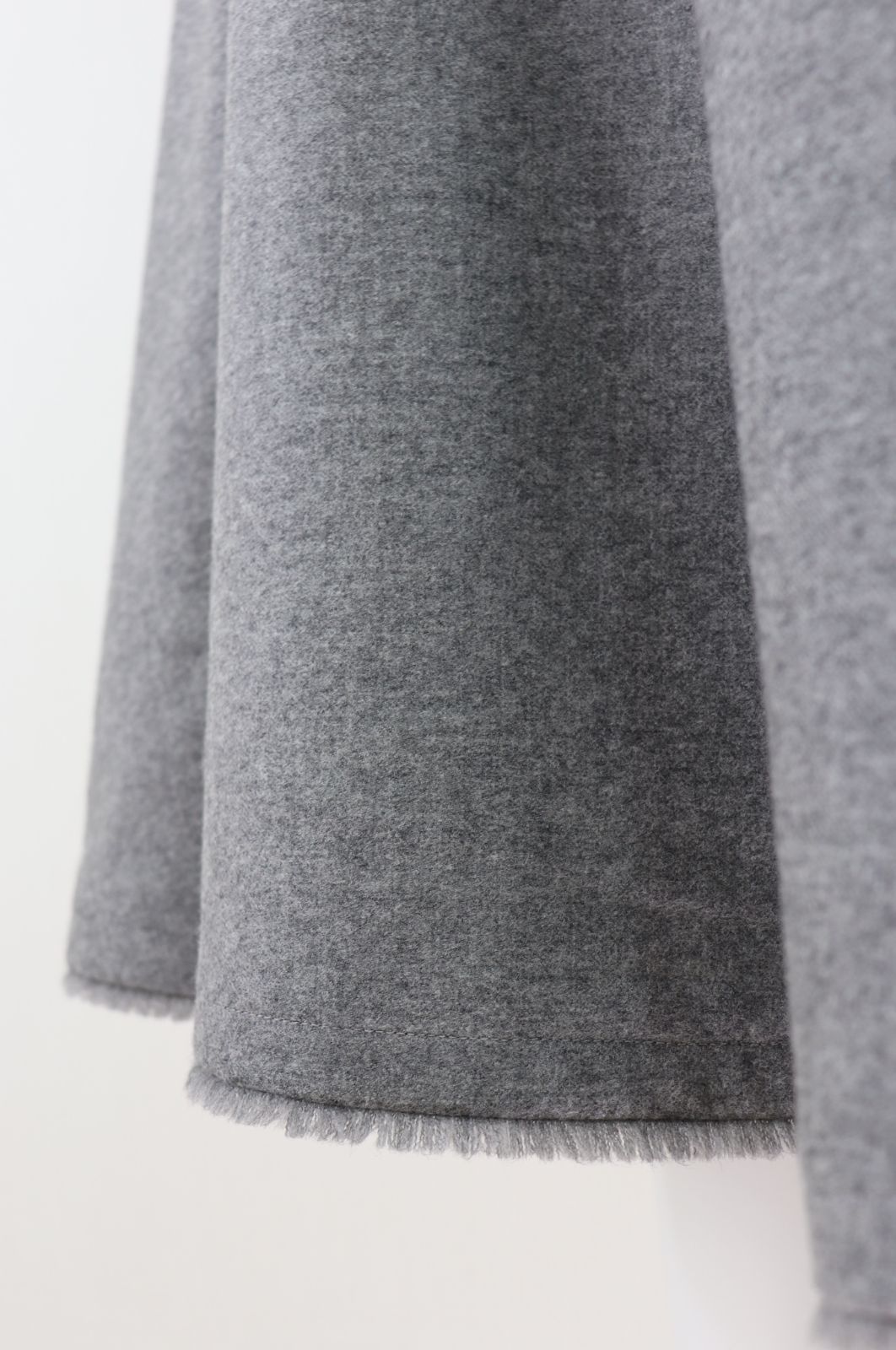 FOXEY Frida ウールフランネルスカート 43984 グレー 2023年商品