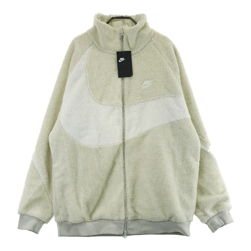 NIKE ナイキ BQ6546-070 BIG SWOOSH BOA JACKET リバーシブル ボアジャケット LIGHT BONE/SAIL ベージュ系 2XL [240101490365] メンズ