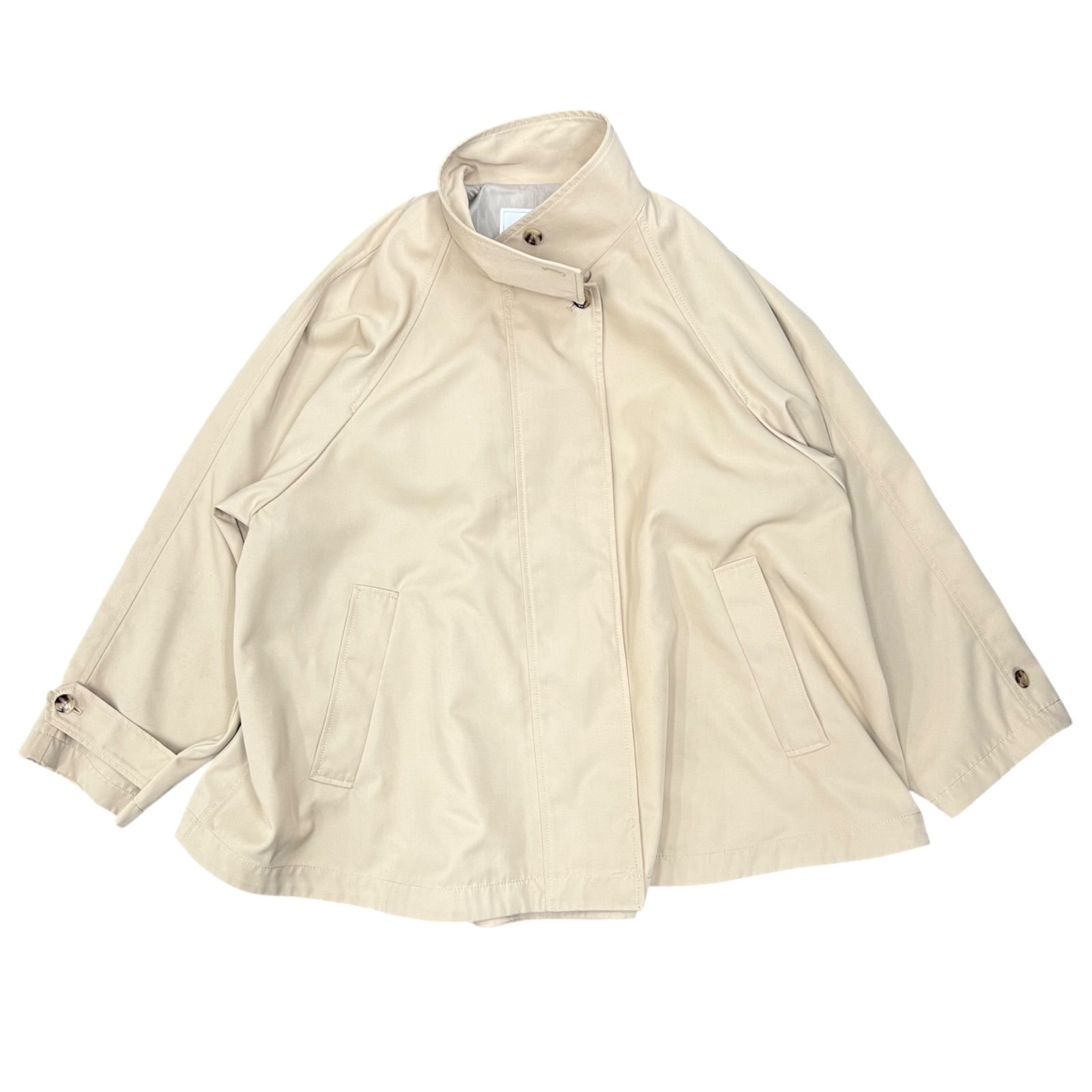 スローブイエナ テントラインショートコート ベージュ 撥水テント