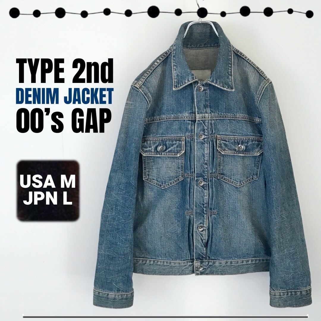 GAP ギャップ2007年TYPE 2nd/セカンドタイプデニムジャケット/Gジャン/ジージャンUSAメンズM/JPNメンズL   #2408A039gap   ユニクロ