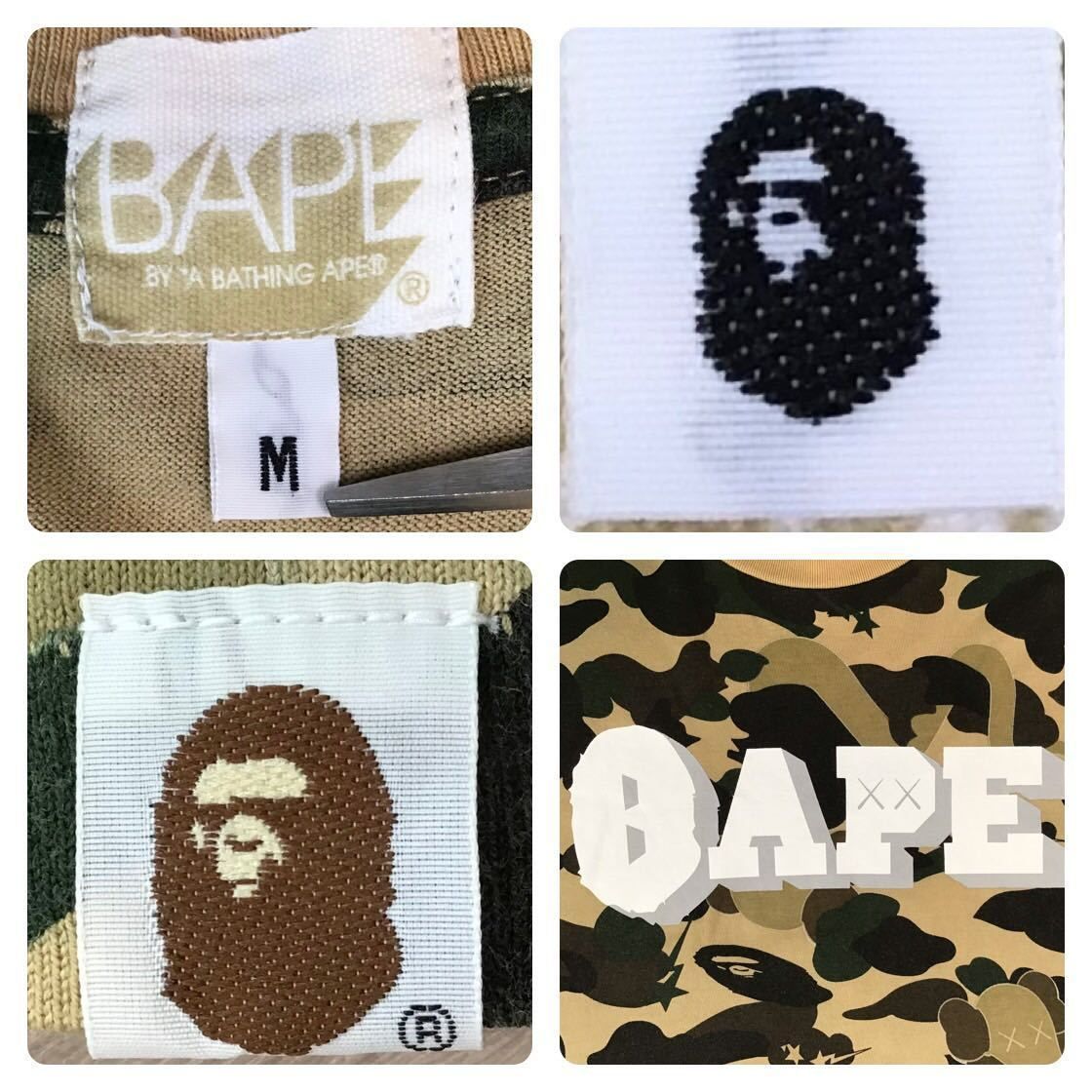 ☆激レア☆ BAPE × KAWS bendy 1st camo yellow Tシャツ Mサイズ
