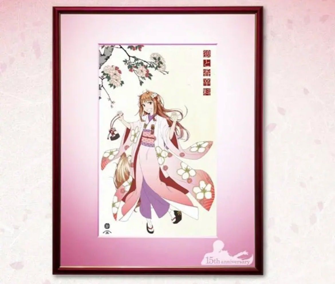 狼と香辛料 浮世絵木版画 狼桜美人図 ホロ - メルカリ