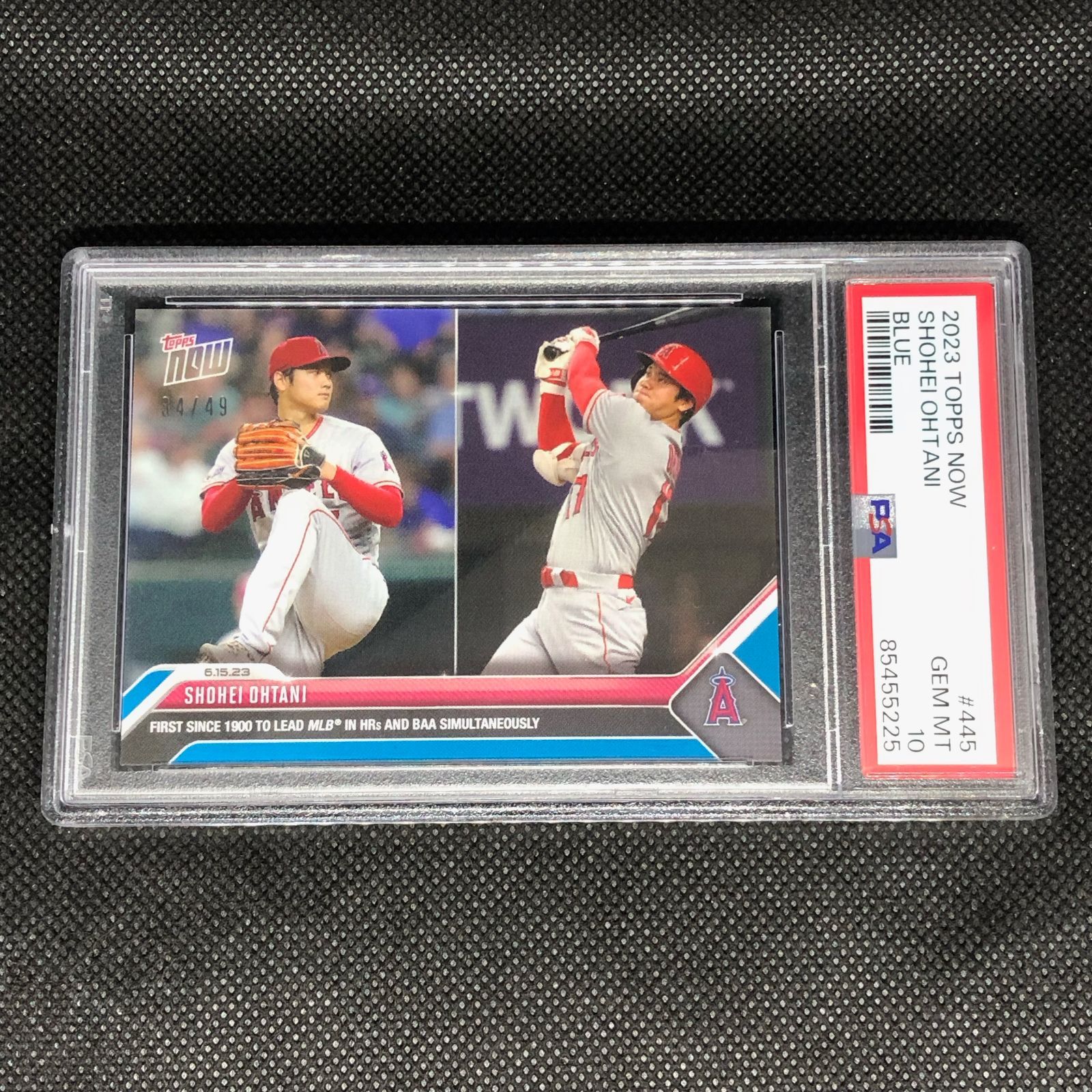 大谷翔平 TOPPS NOW card445 49枚限定【PSA10】