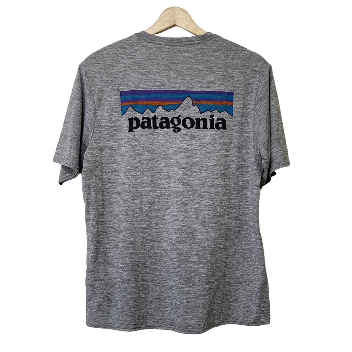 Patagonia(パタゴニア) 半袖Tシャツ サイズS メンズ - グレー×黒