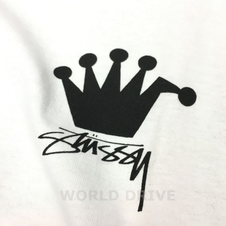 新品 STUSSY LB CROWN TEE ロゴ クラウン プリント Tシャツ - メルカリ