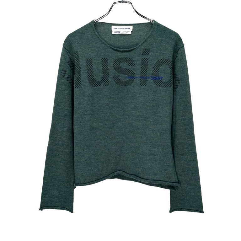 COMME des GARCONS コムデギャルソン　シャツニット　イタリア製 COMME des GARCONS SHIRT / Fully Fashioned Knit 12G Crew Neck