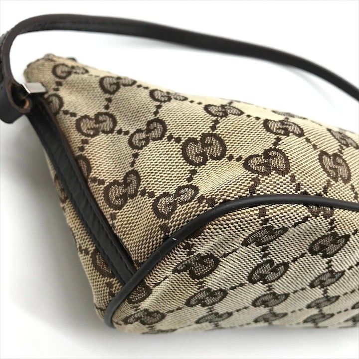 GUCCI グッチ GG キャンバス ハンド バッグ ブラウン レディース a7511  