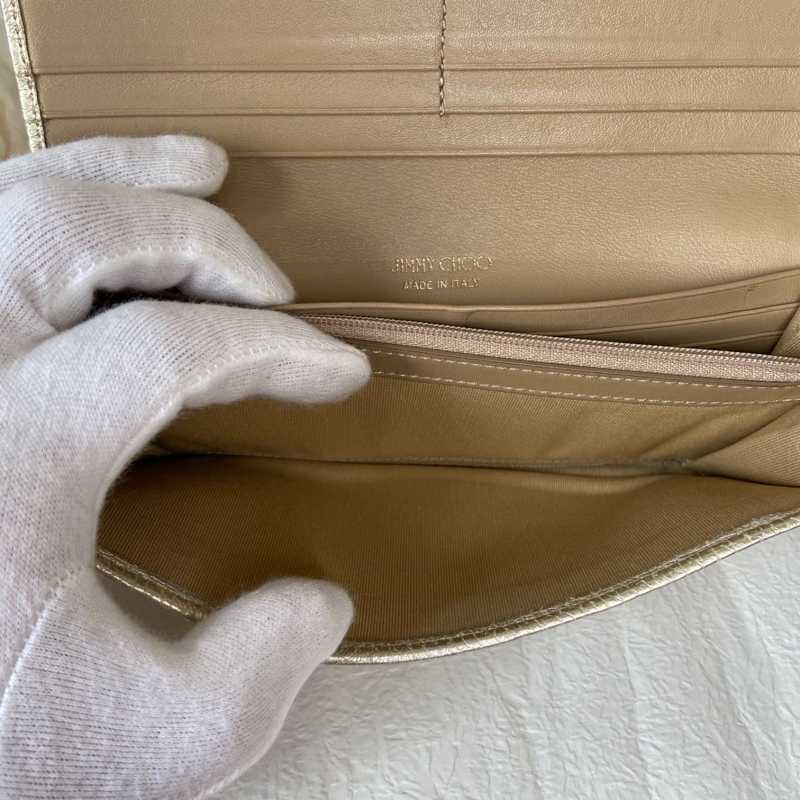希少❗️?極美品?JIMMY CHOO ニノスターズクリスタルウォレット 