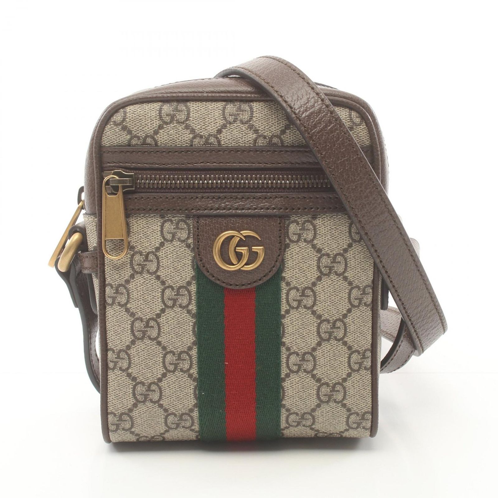 【美品】GUCCIオフィディア GGスプリーム シェリーライン ショルダーバッグ グッチ(GUCCI)グッチ オフィディア GGスプリーム シェリーライン