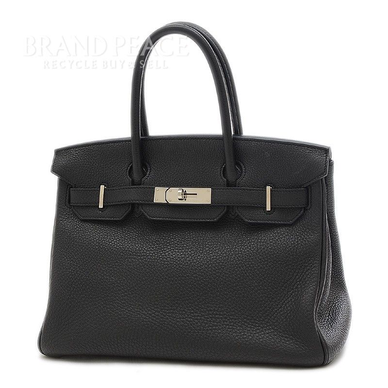 エルメス バーキン30 トリヨンクレマンス ブラック シルバー金具 □O