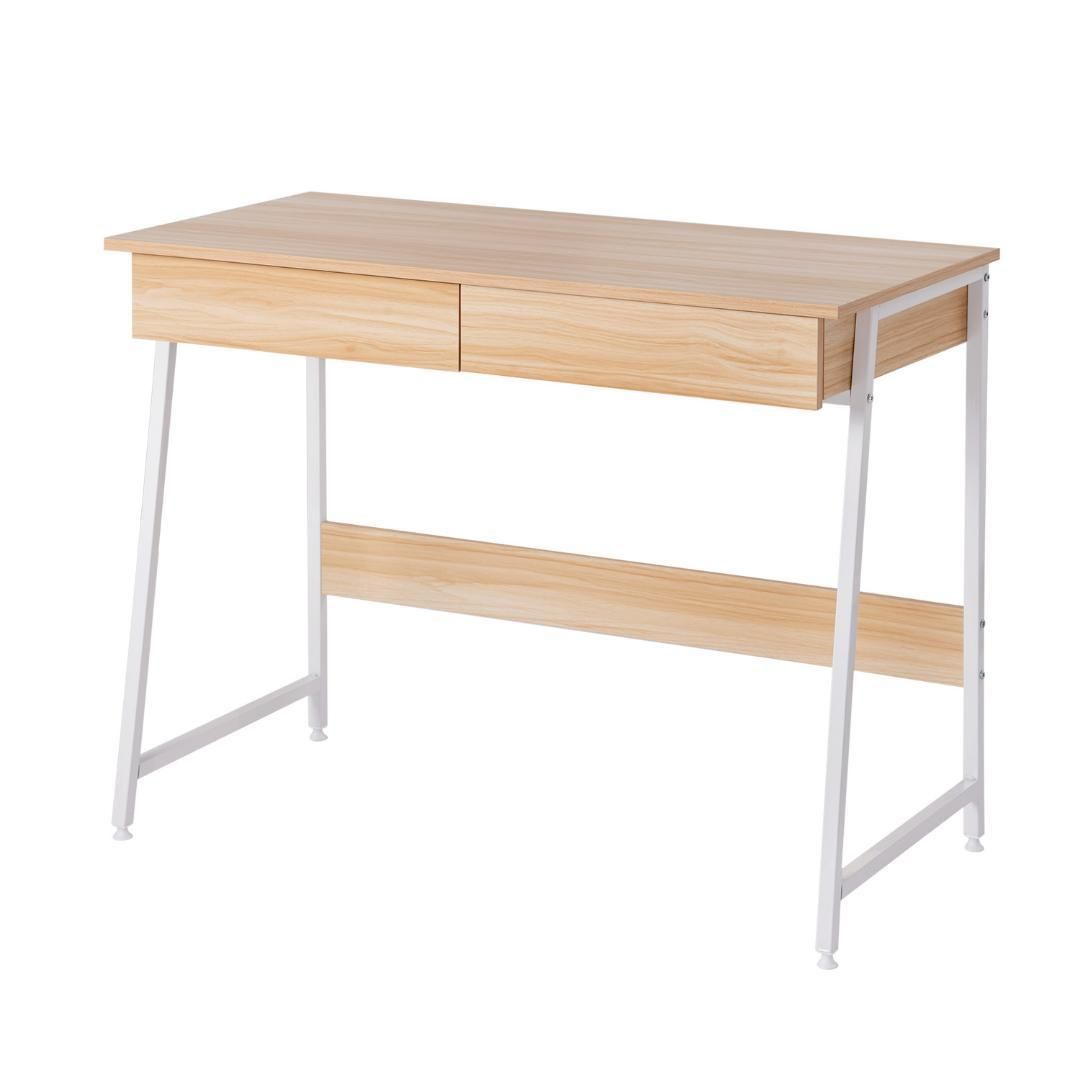 【人気商品】パソコンデスク　引き出し付き　幅100*奥48 　ナチュラル yew2
