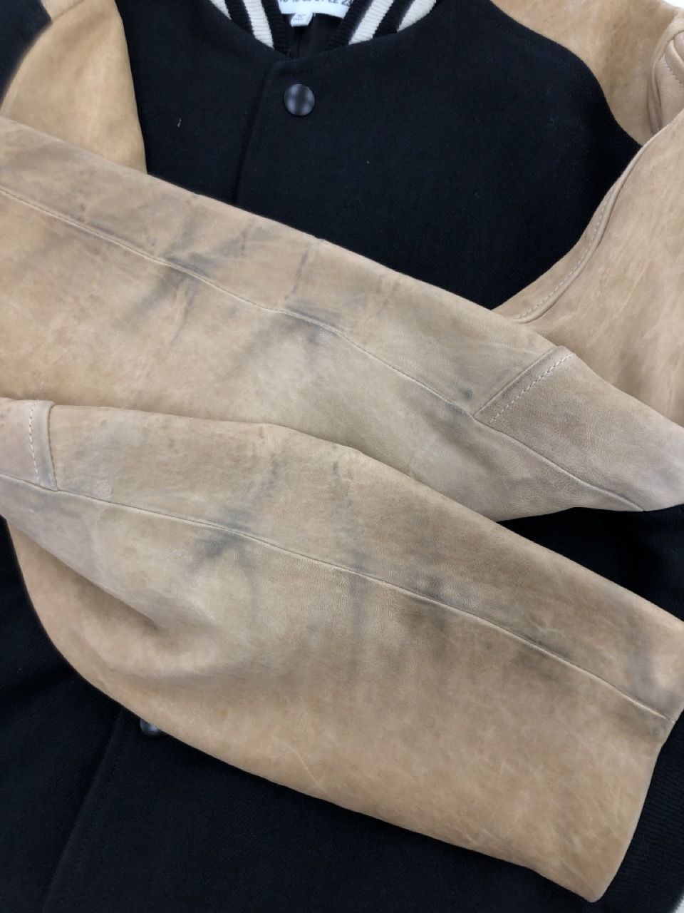 MAISON MARGIELA 16SS Varsity Leather Jacket 44 ブラウン - メルカリ